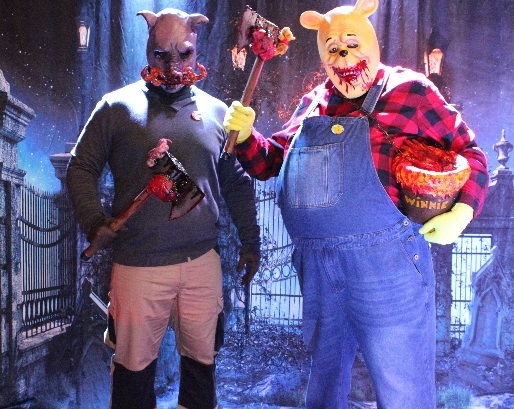 Winnie the Pooh Bllod and Honey costume mask cosplay
